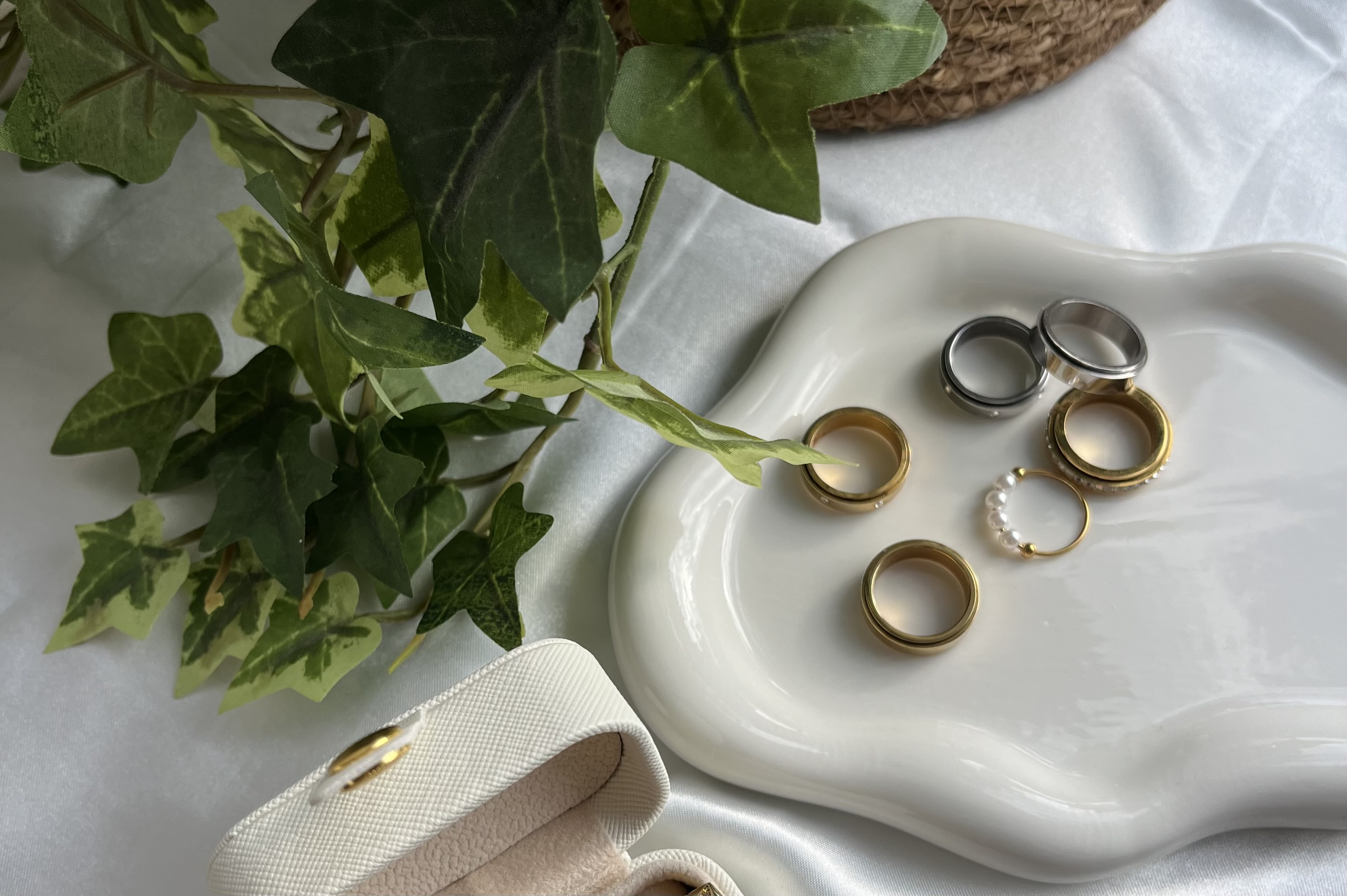 Roterande fidget anxiety ringar för välmående.