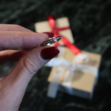 Elba thin rotating ring - stainless steel silver