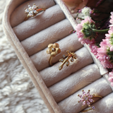 Saga spinning ring - recycled stainless steel (Adjustable/onesize) - Gold