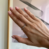 Vanessa Pushing Stress Ring - Sterling Silver 925 (Adjustable)