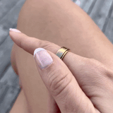 Kim rotation ring - stainless steel 18k gold plating