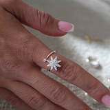 Maja Spinning Ring - Recycled Stainless Steel (Adjustable/Onesize) - Silver