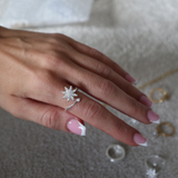 Maja Spinning Ring - Recycled Stainless Steel (Adjustable/Onesize) - Silver