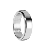 Kim rotation ring - stainless steel silver