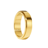 Kim rotation ring - stainless steel 18k gold plating