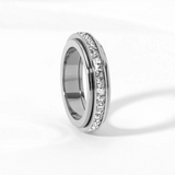 Elba rotation ring - stainless steel silver