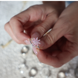 Set Saga ring + Sigrid Halsband - sIlver/rosa