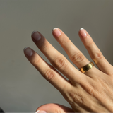 Kim rotation ring - stainless steel 18k gold plating