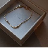 Ella spinning ring - recycled stainless steel - Gold