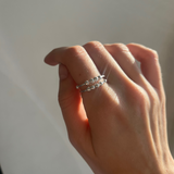 Vanessa Pushing Stress Ring - Sterling Silver 925 (Adjustable)