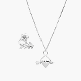 Set Saga ring + Sigrid Halsband - sIlver