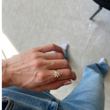 Maja spinning ring - recycled stainless steel (Adjustable/onesize)